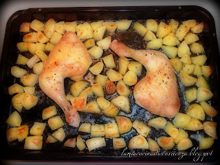 il celebre pollo con patate al forno
