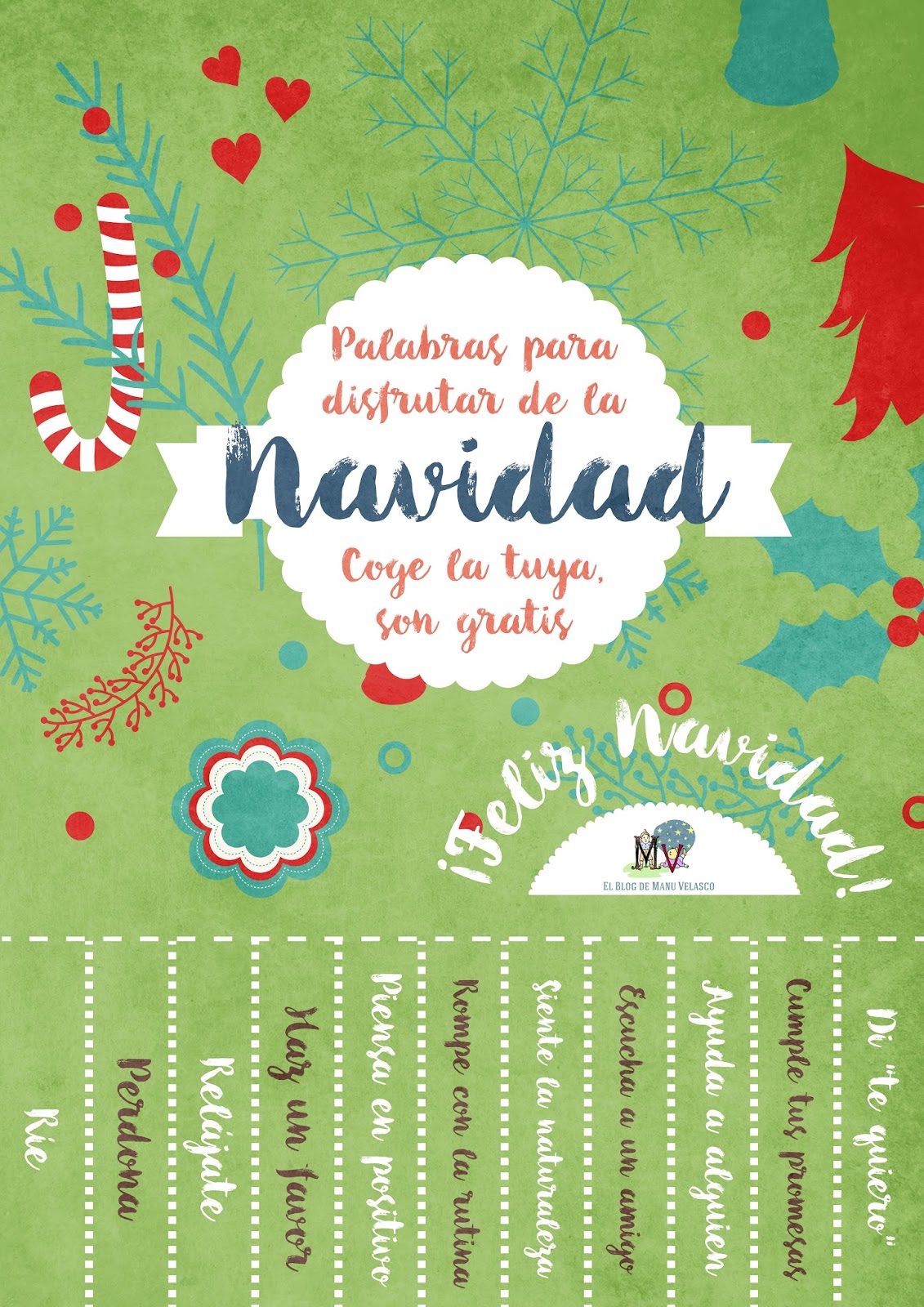 AYUDA PARA MAESTROS: Palabras para disfrutar de la Navidad