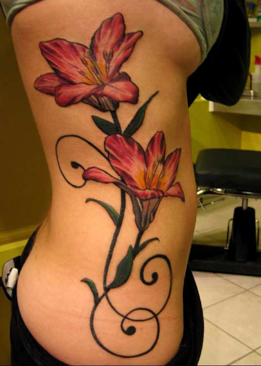 flowers chest womens girls tattoos tattoo designs pictures gallery