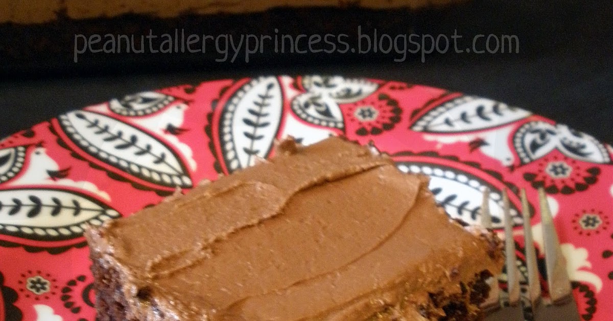 Peanut Allergy Princess Chocolate Banana Cake