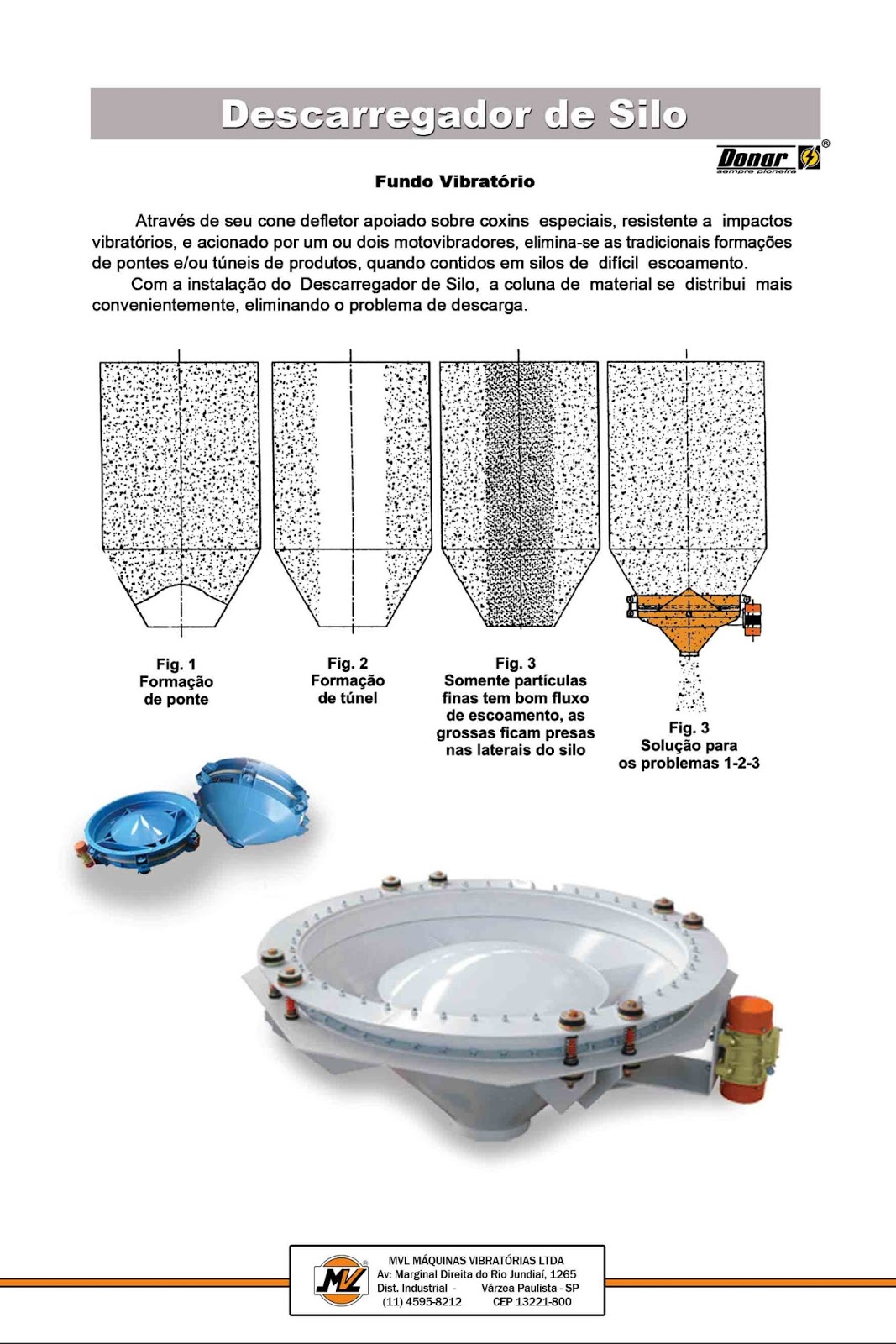 MVL Máquinas Vibratórias: Descarregador de Silo