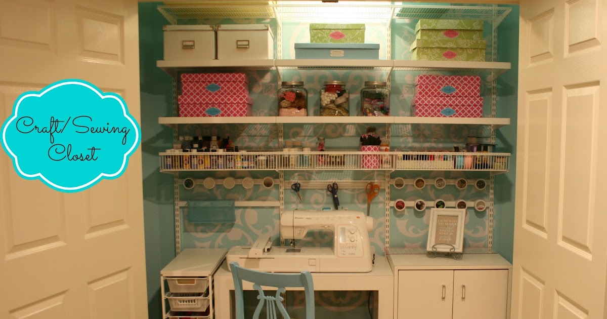 DIY by Design Craft/Sewing Closet Reveal