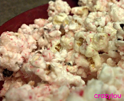 White Chocolate Peppermint Popcorn
