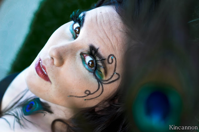 Creative Photo Shoot with Peacock Theme