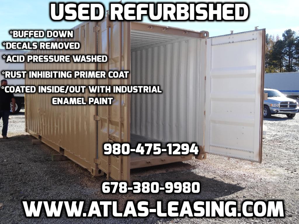 Atlanta Used Shipping Containers and Semi Trailers Painting a Used