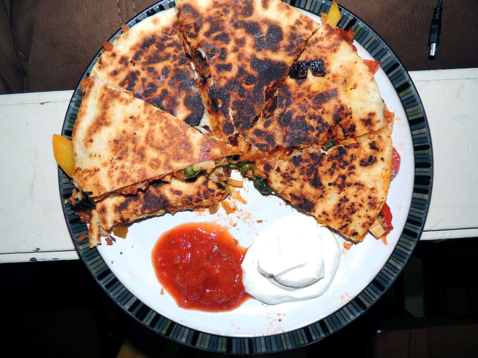 Everything But the Kitchen Sink Quesadilla