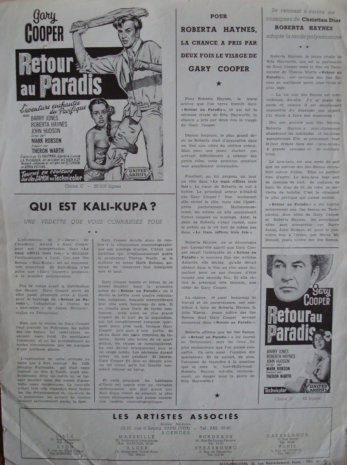 Press Book de "Retour au paradis" (1953) Press+book+retour+paradis+3