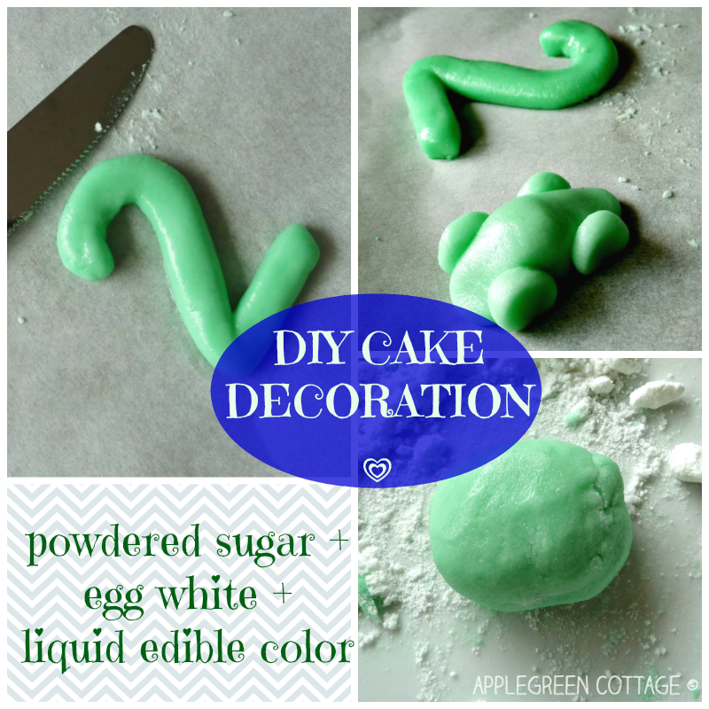 DIY cake decoration AppleGreen Cottage