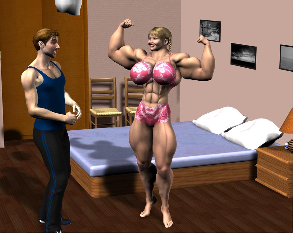 Female muscle orgy