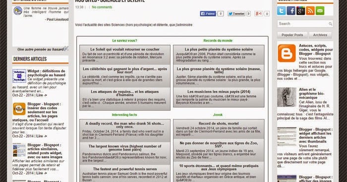 Inserer Facilement Un Lecteur Rss Sur Votre Page Web Javascript Et Google Apis Psyblogs Net
