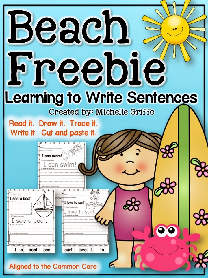 Freebielicious Beach Theme Sentences
