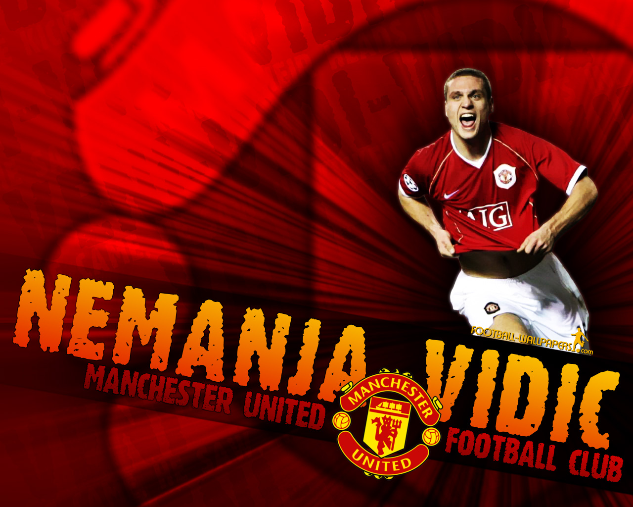 wallpaper free picture: Nemanja Vidic Wallpaper 2011