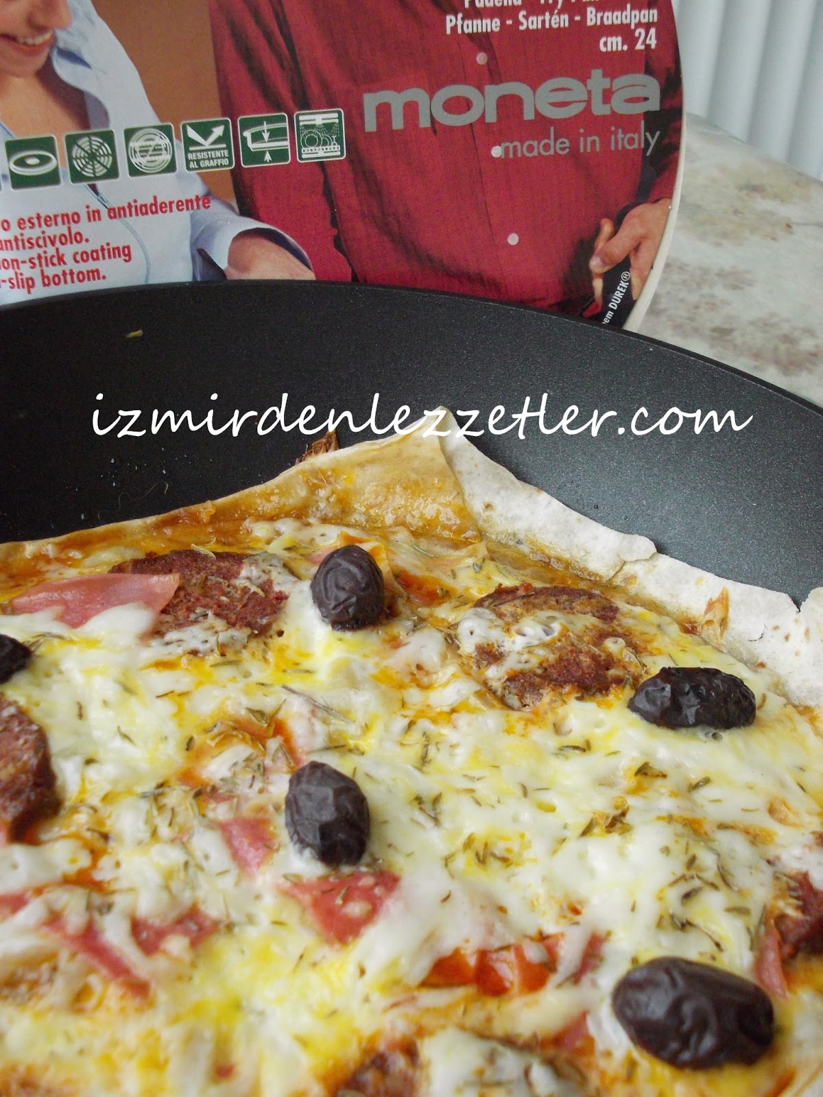 Tam Buğday Unlu Yufka ile Tava Pizzası İzmirdenlezzetler