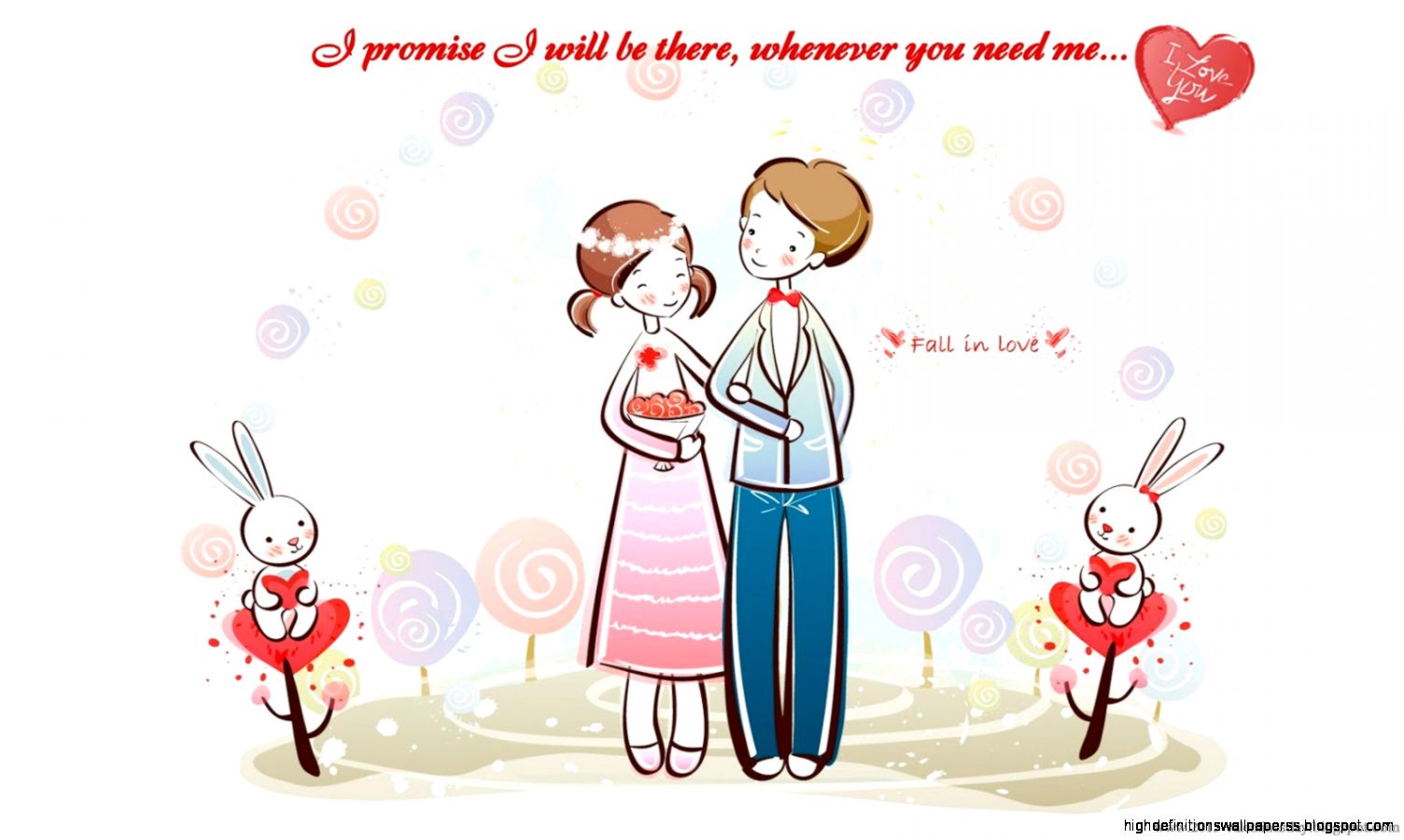wallpapers valentine cartoon fall