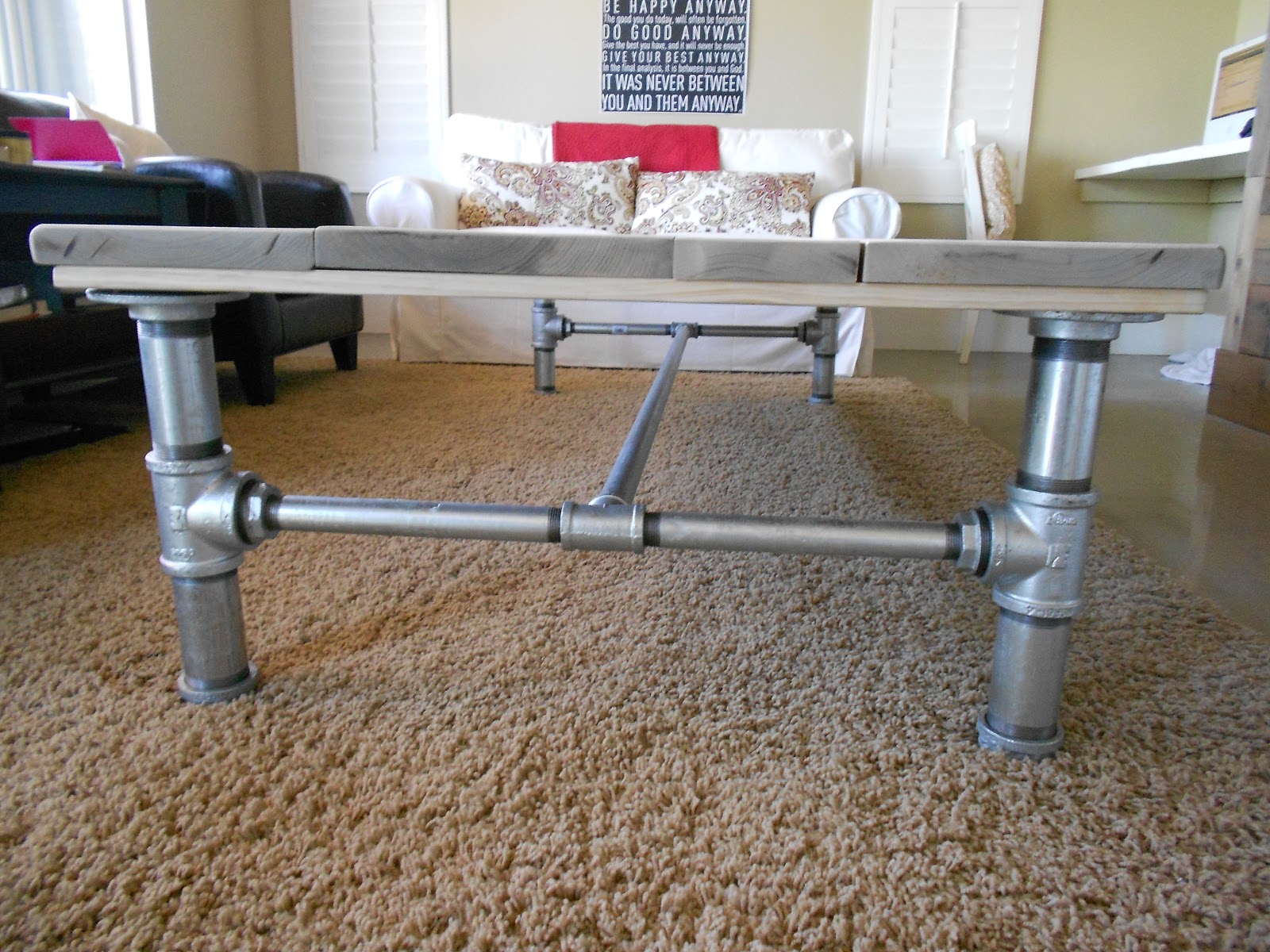 The Summer House Galvanized Pipe Coffee Table
