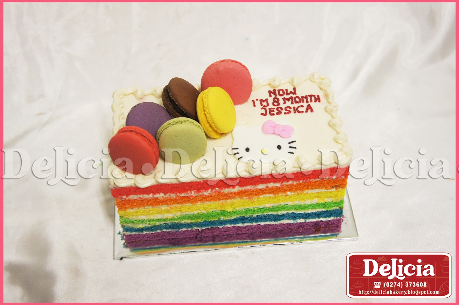 Delicia Bakery Ice Cream Yogyakarta Rainbow Cake By Delicia Bakery