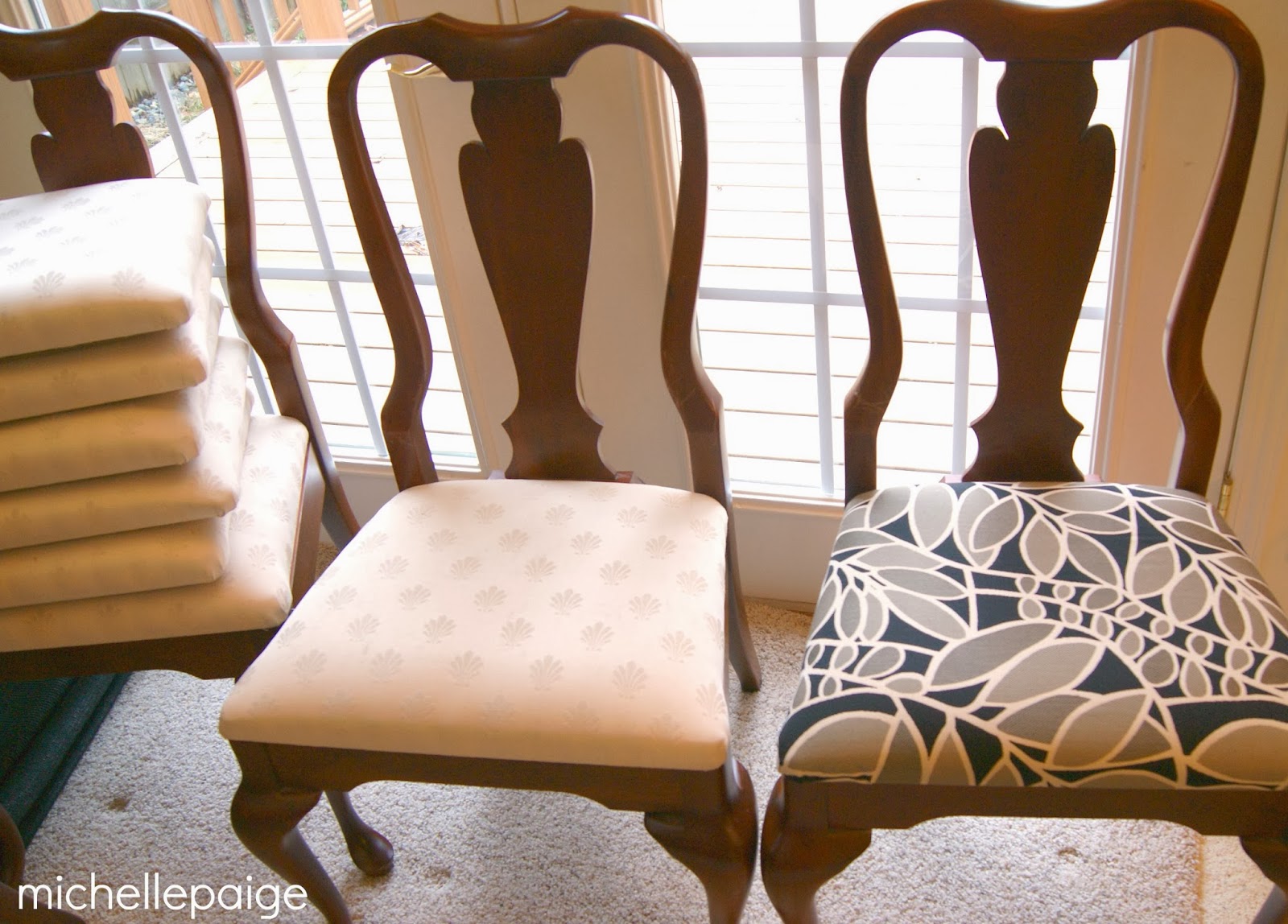 michelle paige blogs Recovered Dining Room Chairs Finally!
