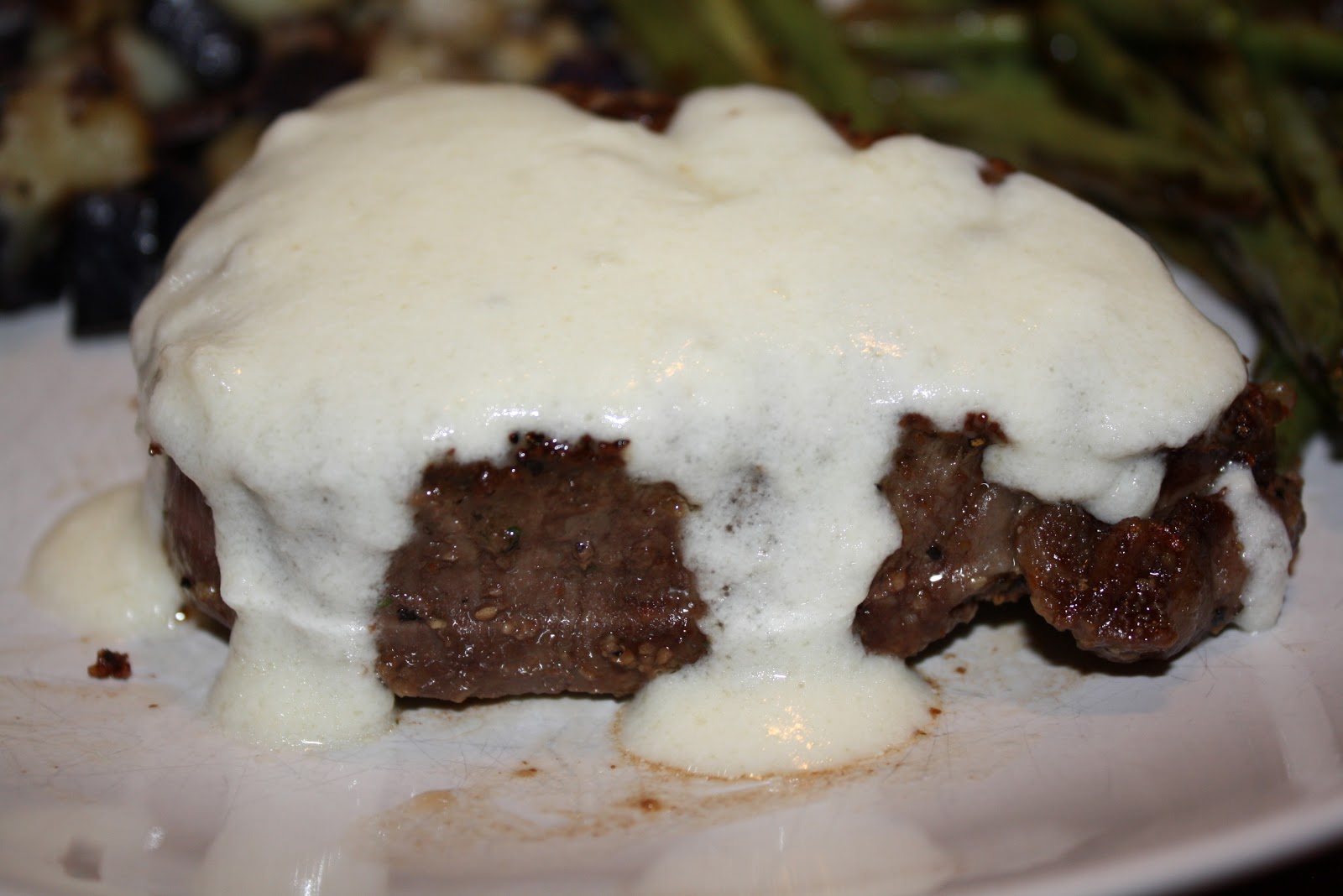 Charm Hour Filet Mignon with Creamy Goat Cheese Sauce