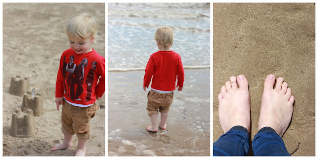 feet on beach