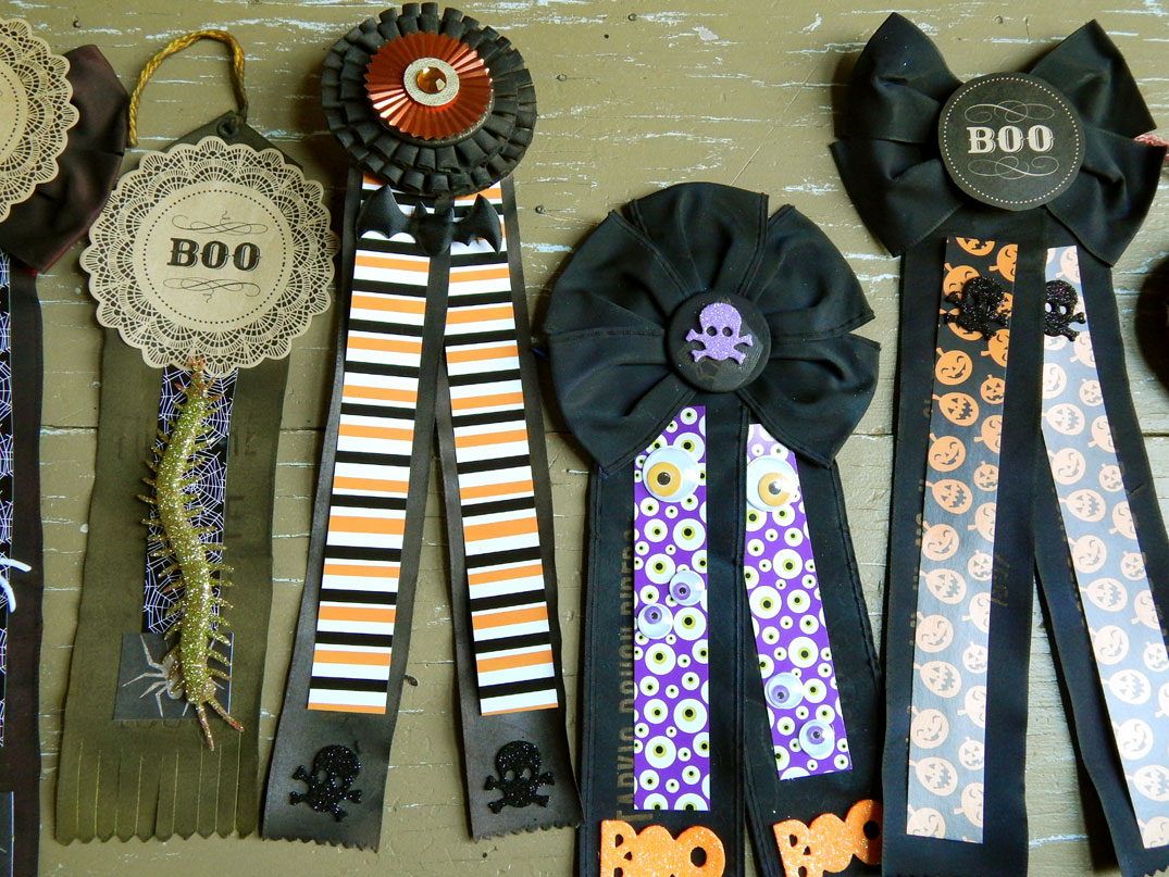 Saturdays Vintage Finds Halloween Ribbon "Awards"