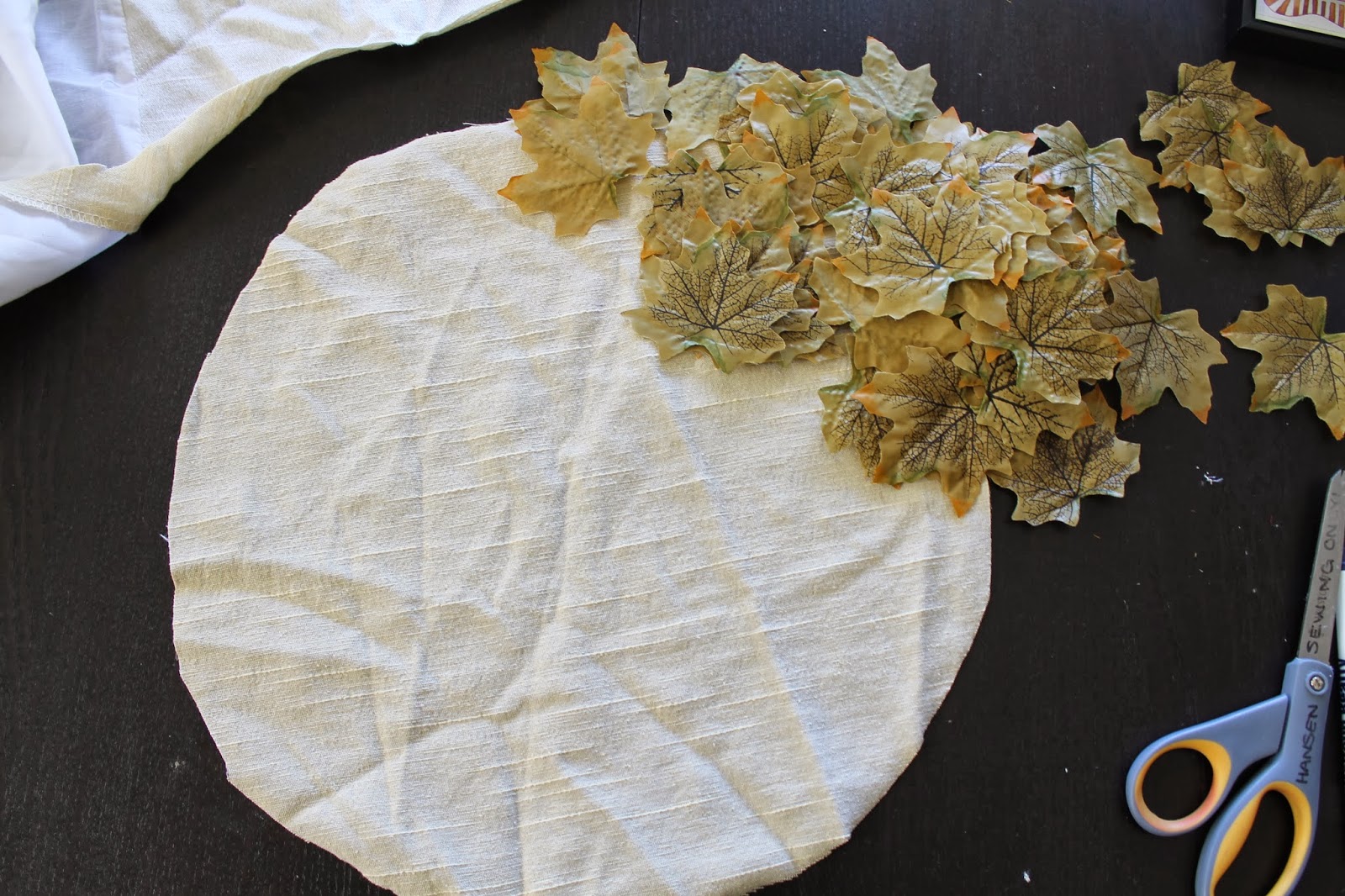 Cook and Craft Me Crazy Silk Leaf Charger