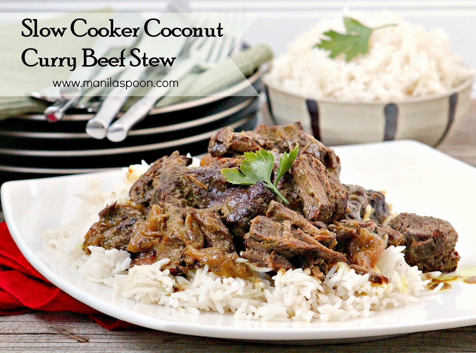 Manila Spoon Slow Cooker Coconut Curry Beef Stew