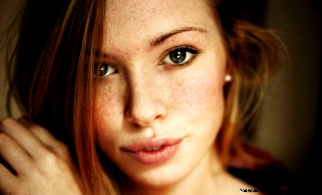 Portrait Freckles Girl Photo Hd Wallpaper  Best Desktop Wallpapers