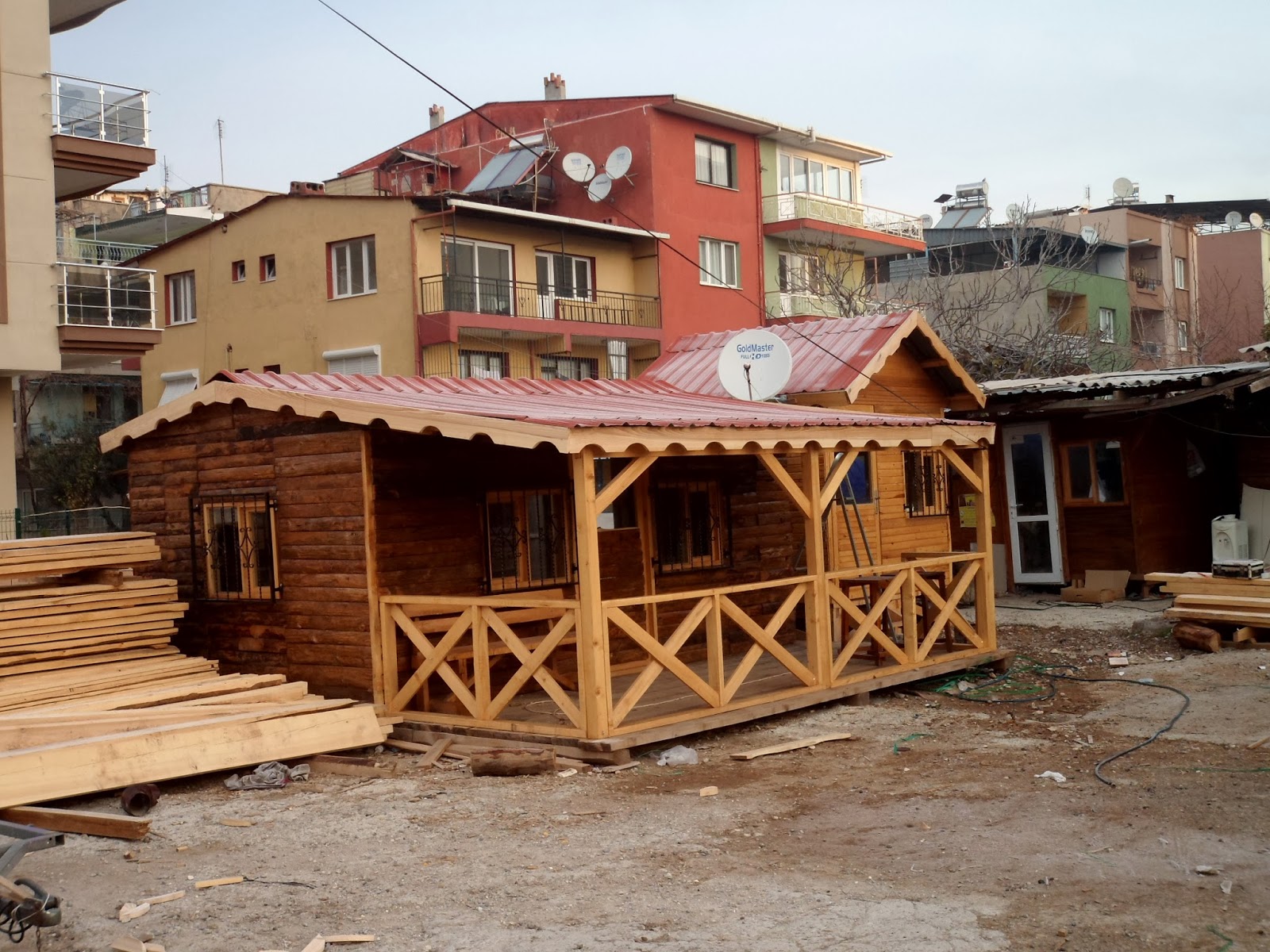 Ahşap ev 25 m2 kütük ev modeli