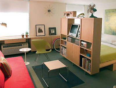 Desain Interior Untuk Apartemen Tipe Studio