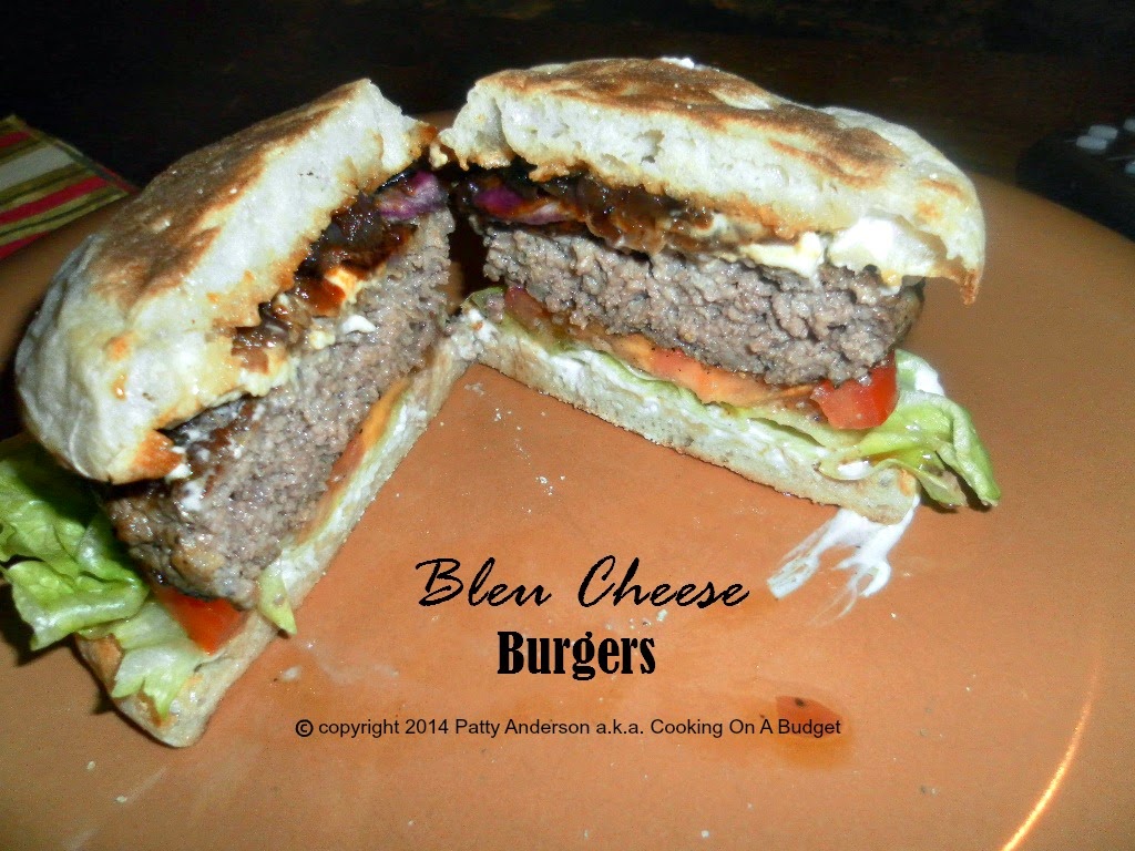Cooking On A Budget Bleu Cheese Burgers