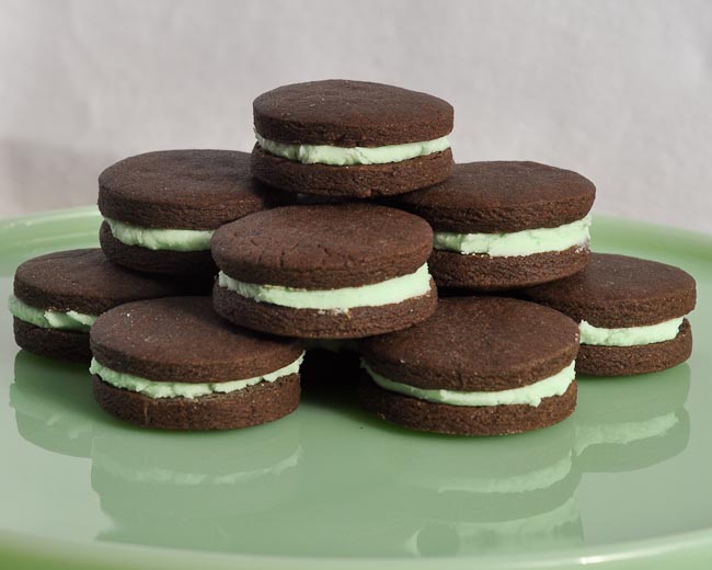 Mint chocolate sandwich cookies recipe Mint chocolate sandwich cookies recipe