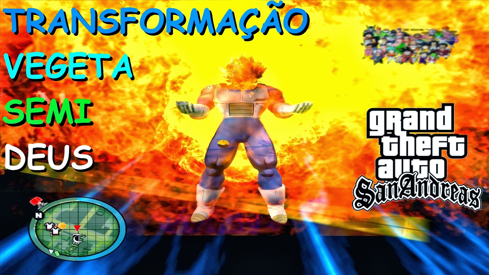 Dragon Ball Generation: Manhas para Gta San andreas Vegeta