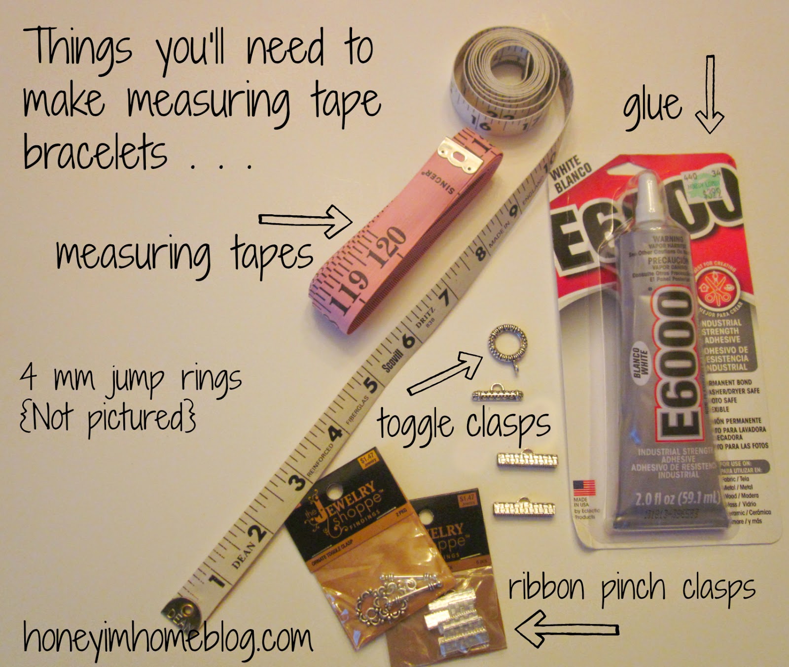 Honey I'm Home Measuring Tape Bracelets