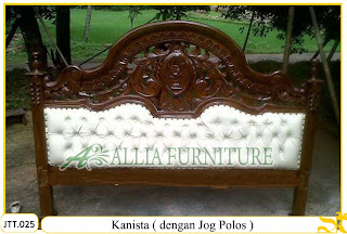 Tempat tidur ukiran kayu jati Kanista Jog Polos Tempat tidur ukiran kayu jati Kanista Jog Polos