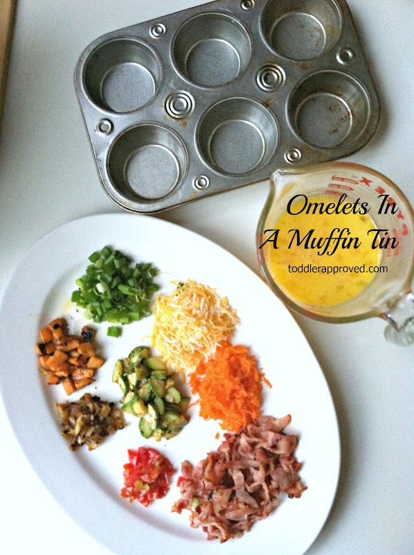 Toddler Approved! Cooking With Mom Omelets in a Muffin Tin