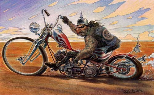 OILY RAGS: BIKER ART