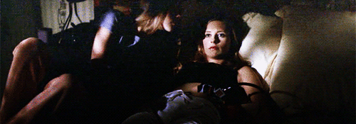 The image of Dawn waking up Buffy from her dream reminded me of Dawn crawli...