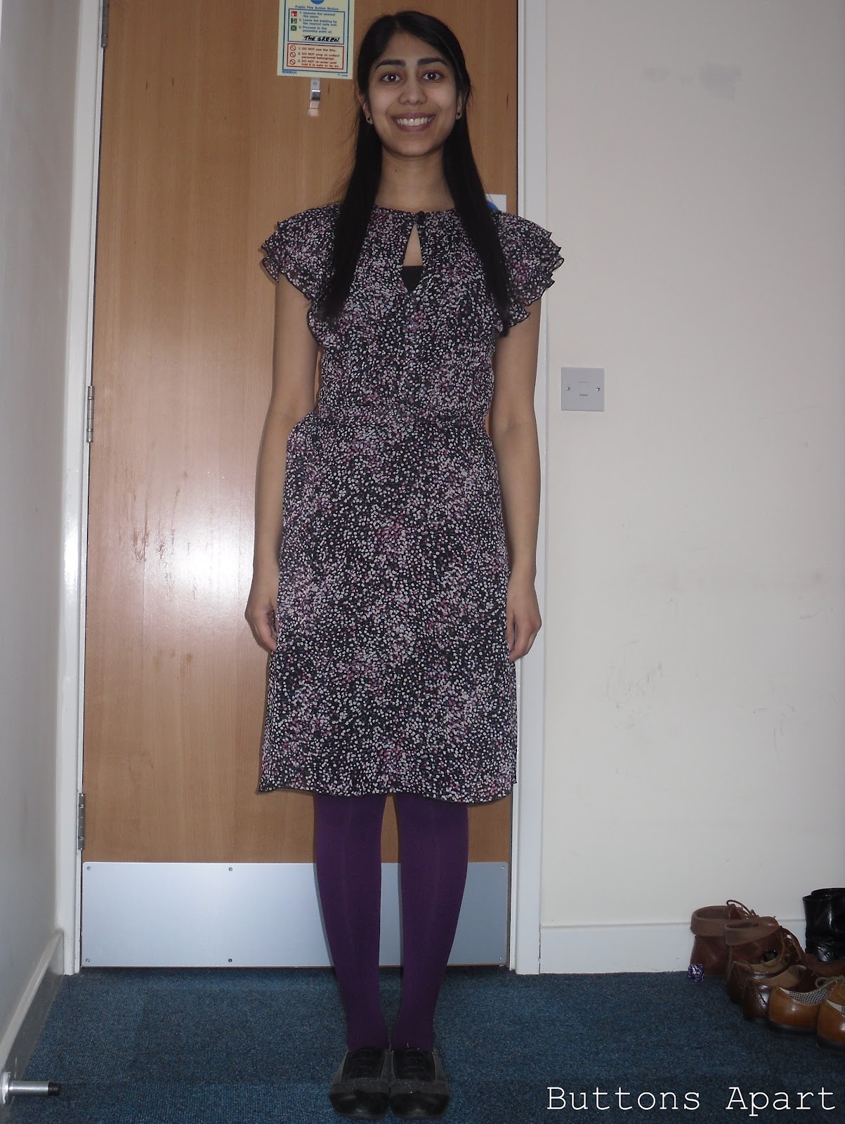 tea dress with tights