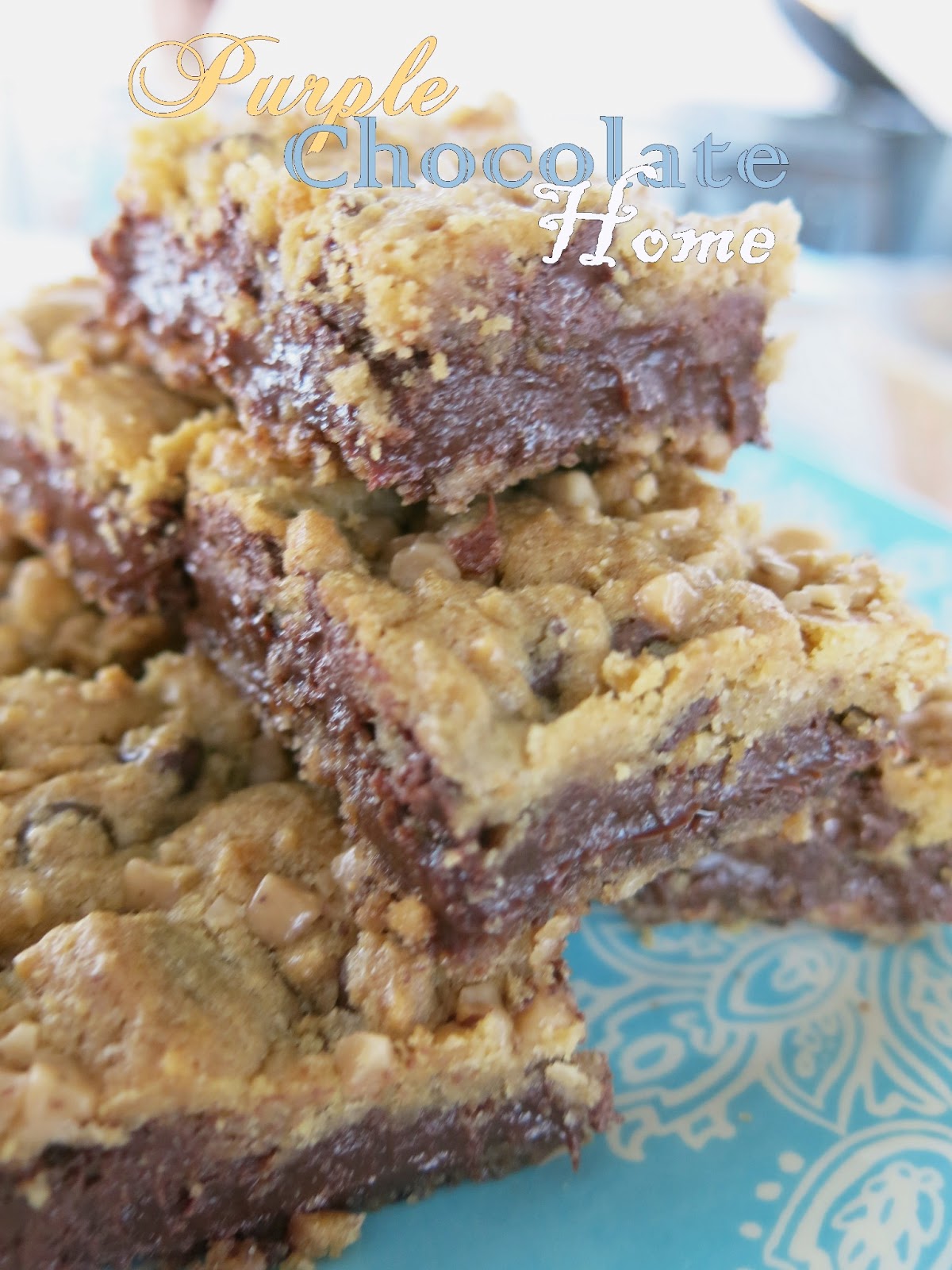 Fudgy Chocolate Chip Toffee Bar Purple Chocolat Home