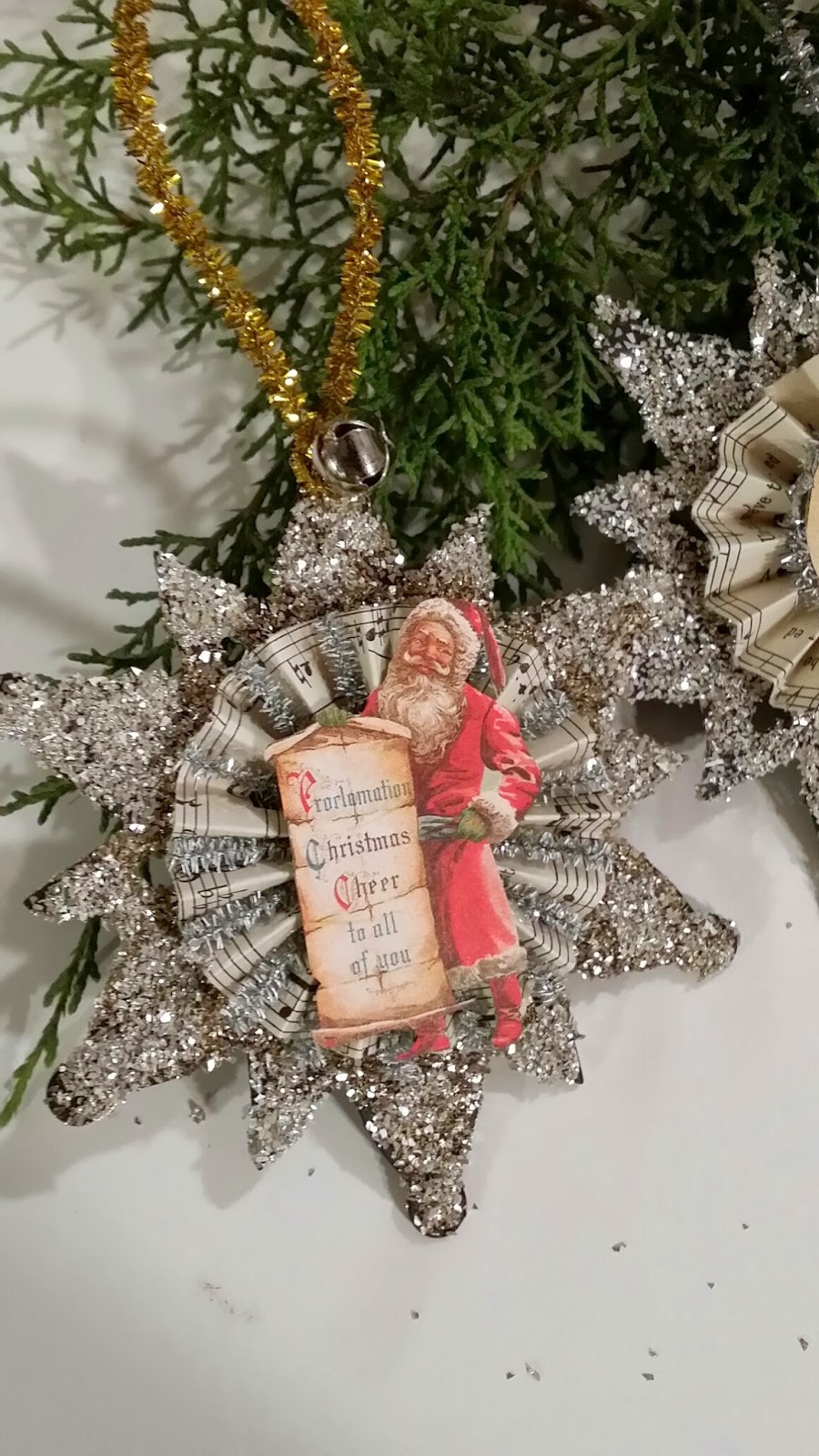 The Gentleman Crafter Vintage Die Cut Ornament Tutorial...