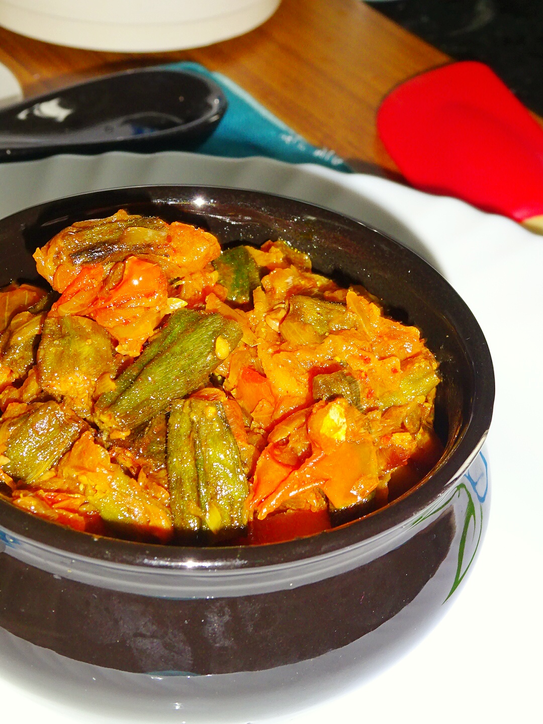 Veg Indian Good Food Recipes.. Bhindi Do Pyaza Recipe (Okra stirfried