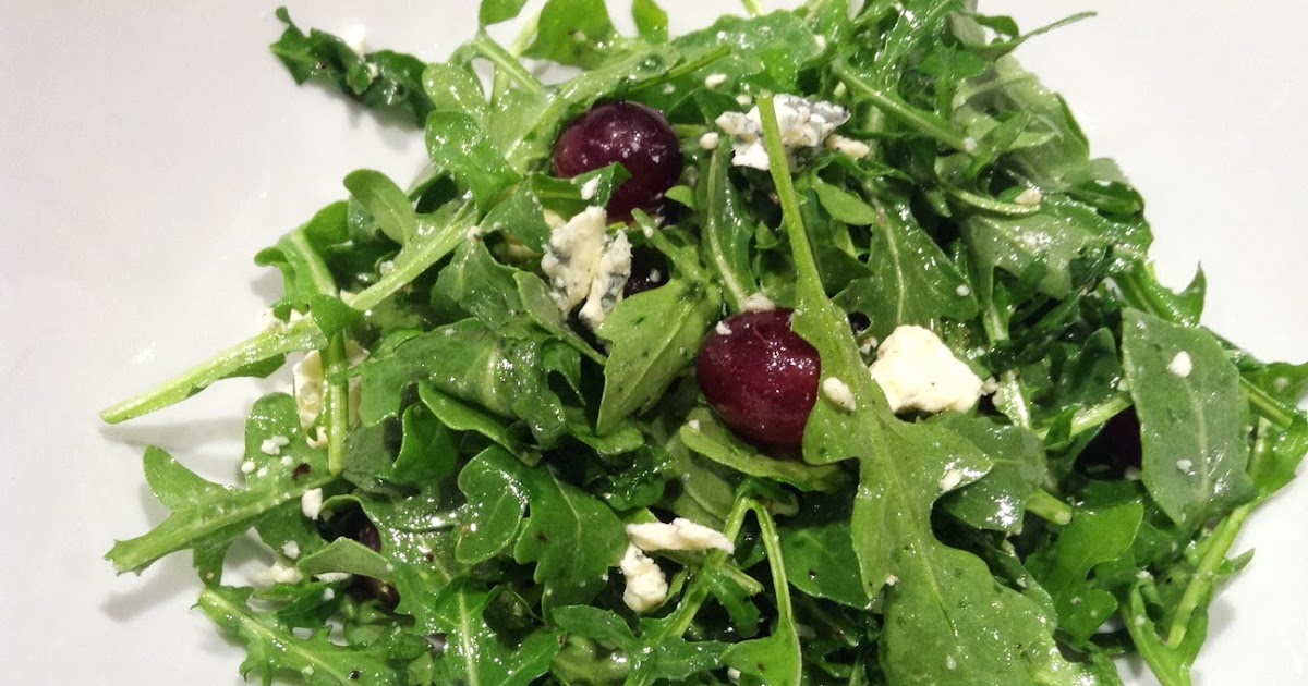 Dishes with My Dish Arugula, blue cheese, & grape salad
