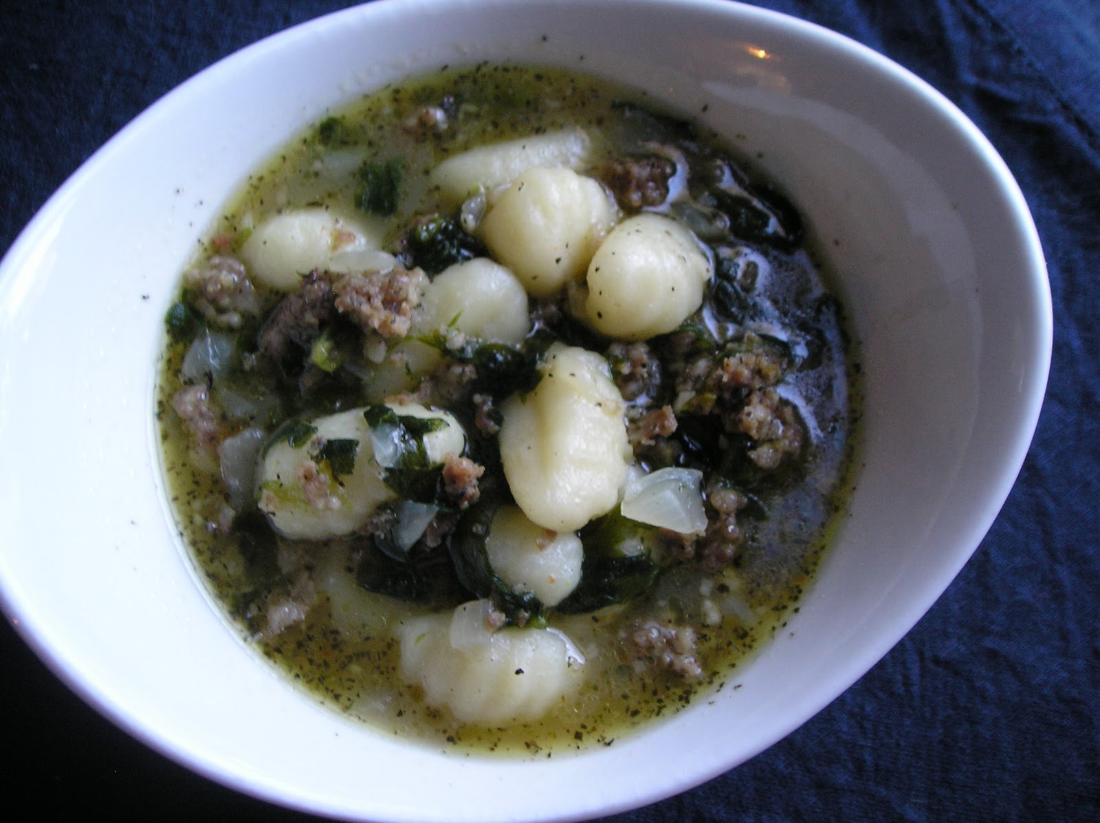 Gnocchi, Sausage, and Spinach Soup Edesia's Notebook