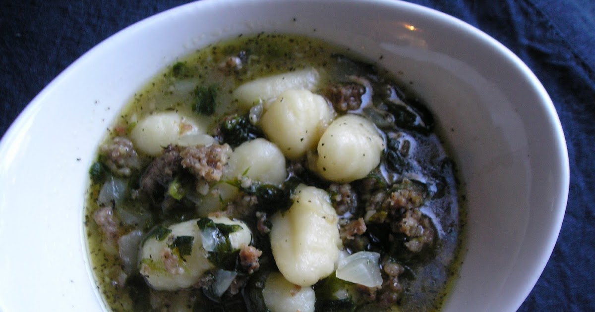 Gnocchi, Sausage, and Spinach Soup Edesia's Notebook