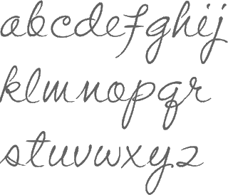 Handwriting Stencils
