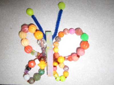Butterfly Pony Beads for Crafts, Multicolor, Cute Butterfly Beads