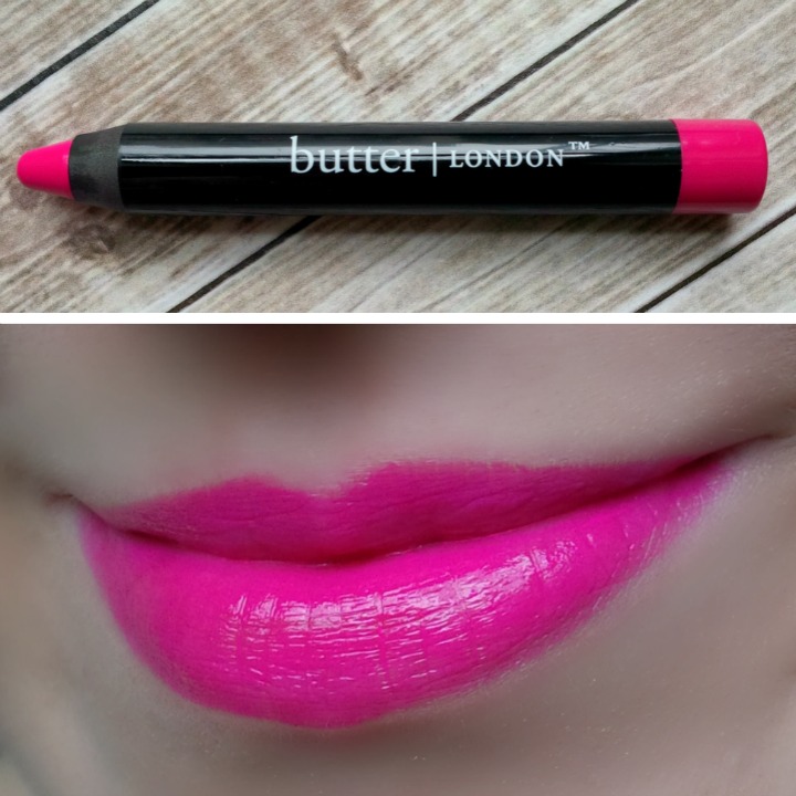 Butter London lip swatch swatches Primrose Hill Picnic Bloody Brilliant Lip Crayon