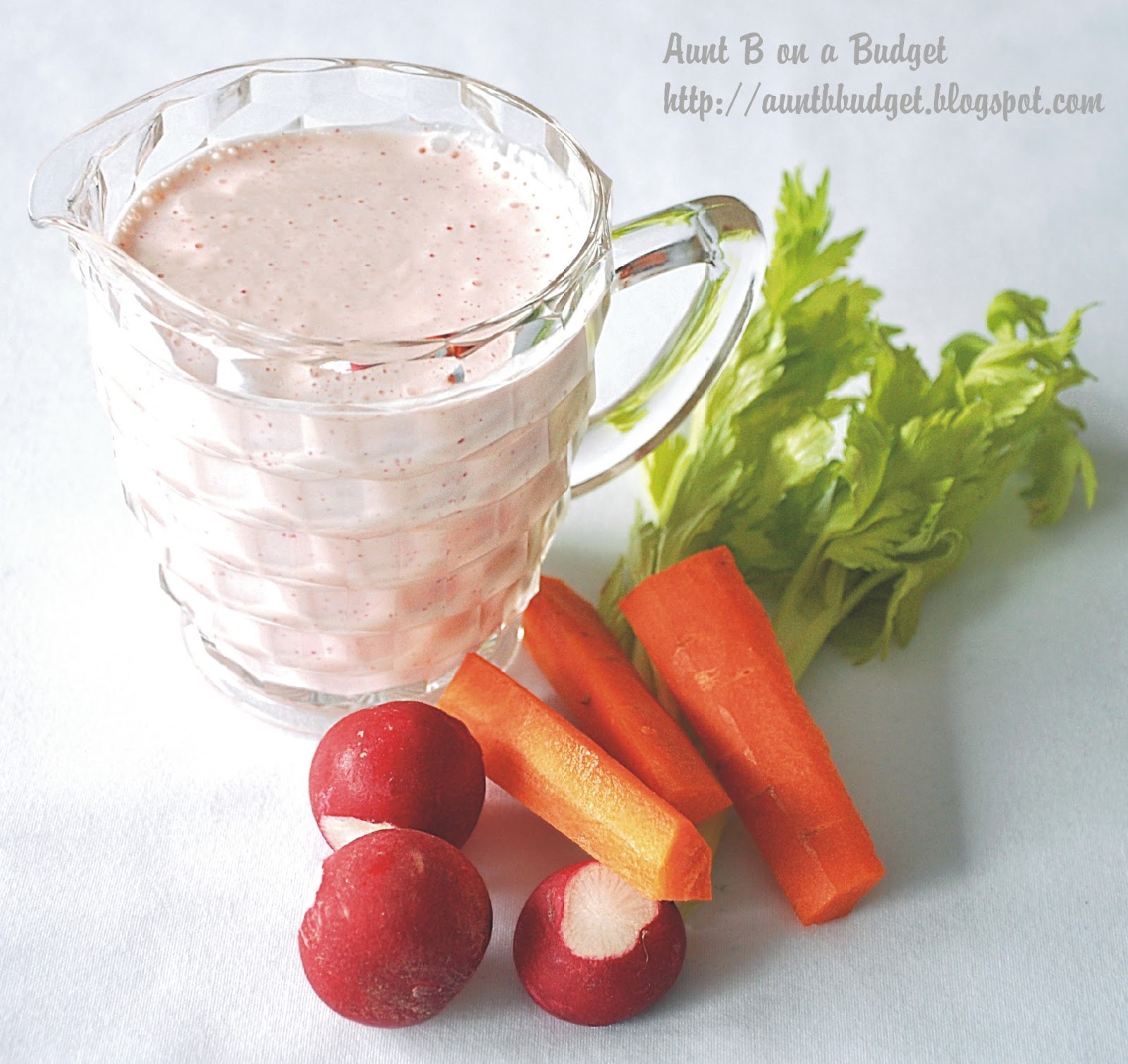 Aunt B on a Budget Tangy Radish Salad Dressing