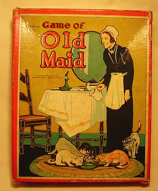 old maid retro version with cats