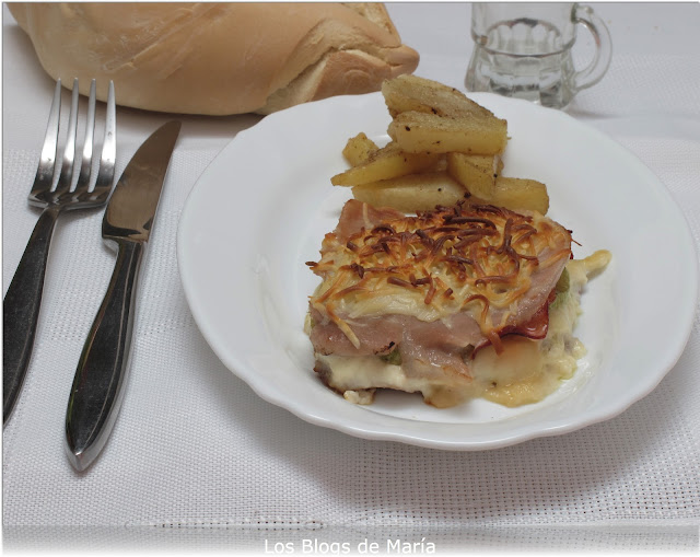 Torres de filetes de lomo al horno